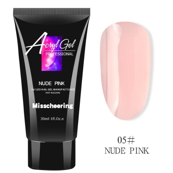 30ml kynsi rakentaja väri poly kynsi geeli kynsi akryyli geeli kristalli UV LED rakentaja