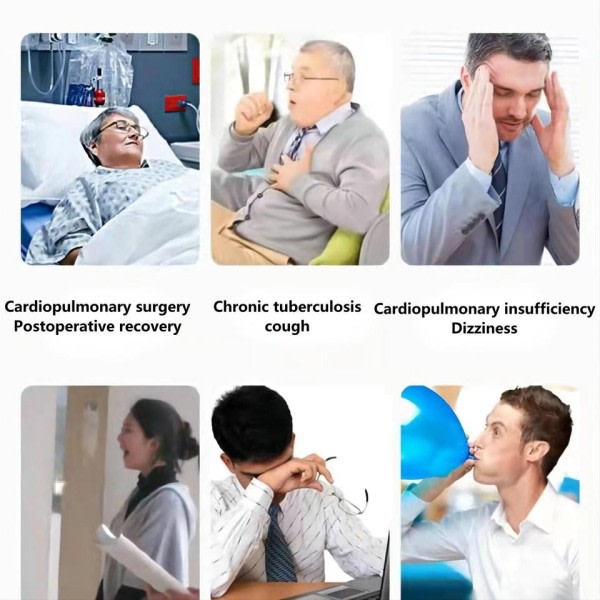 Lung funktion andning motionär 3 bollar andning tränare  Vital kapacitet lung funktion förbättring rehabilitering utrustning