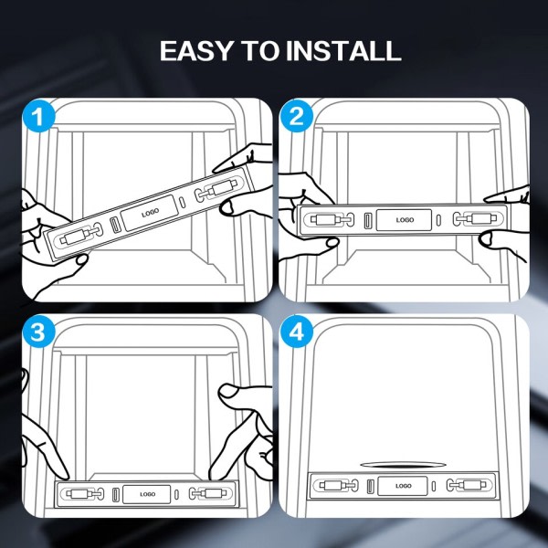 Bil USB lader Multi Port for Tesla