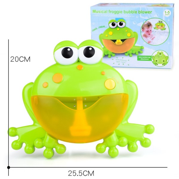 Boble Krabber Frø Baby Bad Legetøj Småbørn Bad Bubble Maker Pool Svømning Badekar Sæbe Maskine Badeværelse Legetøj til børn
