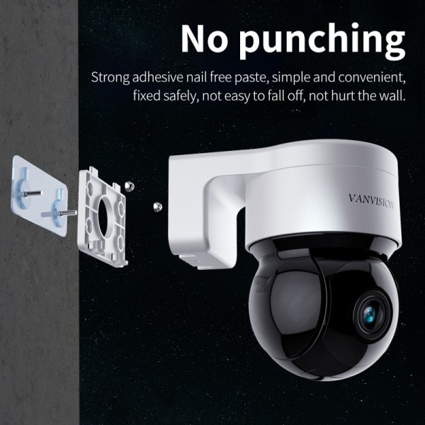 5MP Säkerhet Skydd PTZ IP Kamera WIFI-Intelligent AI personal Spårning-Utomhus Hem Nätverk Video Full Färg övervakning