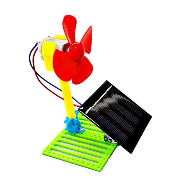 Roman Soldrivna Elektriska Fläktar Gör-det-själv Fysik Motor Krets Device Kit Science Toy Educational Fysical Experiment