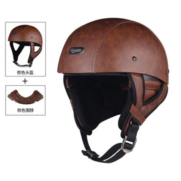 Half Face Vintage Moottoripyörä kypärä Retro Saksa Kask