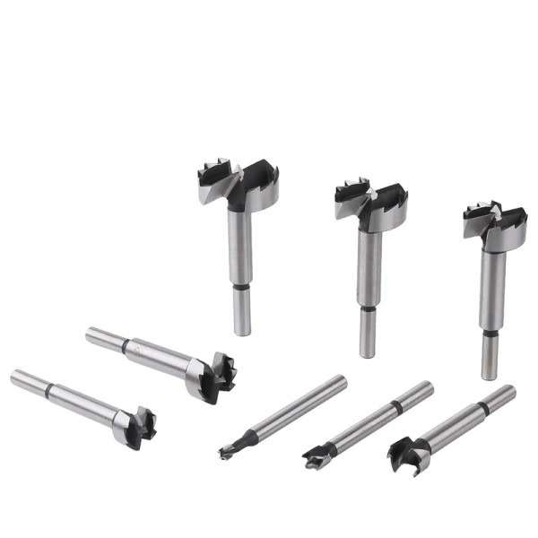 Träbearbetning Multi-tooth Forstner Drill Bits Träbearbetning Hög Kol Stål Borr Borr Bits