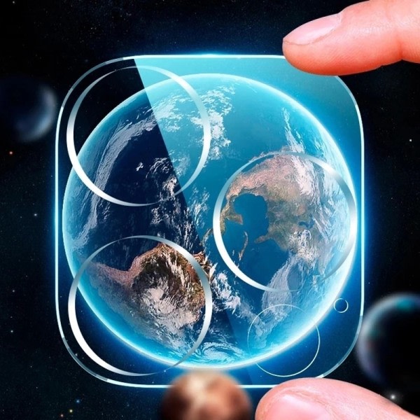 3D HD Baksida Kamera Glas Protectors för iPhone 14 Pro Max  Lens Protective Glas