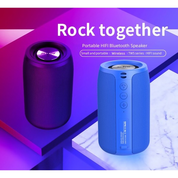 Bluetooth Högtalare Bas Trådlös Bärbar HIFI Stereo Vattentät Ljud Box Utomhus Stereo Högtalare