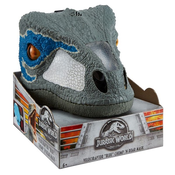 Jurassic World Camp Kritt 'N Roar Mask Velociraptor Cosplay Simulering Dinosaur Åpen munn