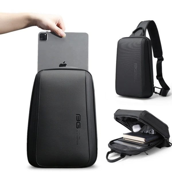 Bryst taske Mænd Multi funktionel Mænd's Oxford Crossbody Taske Skulder tasker Short Trip Messenger Chest Bag Pack
