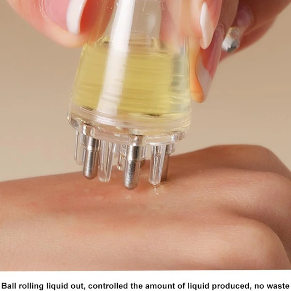 6 ml hovedbund applikator mini hoved massager rulle bold børste hår vækst æterisk olie