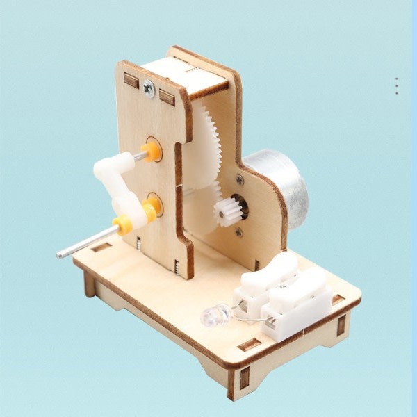 Mini Hånd Generator Gør det selv Videnskab Eksperiment Kit & Uddannelse Model Legetøj
