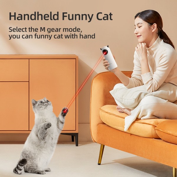 Automatisk Katt leksaker Interaktiv Smart Teasing Djur LED Laser Inomhus Katt leksak