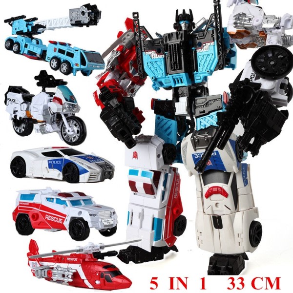 Bruticus Devastator Superion Defensor Transformation Robot Bil Action Figurer Legetøj