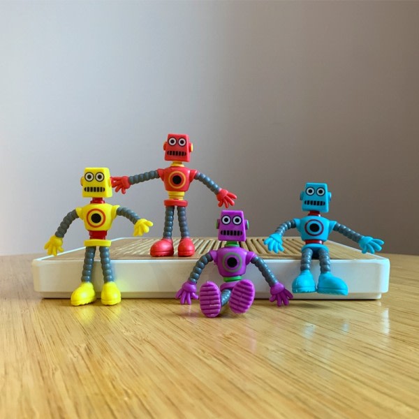 Fleksibel Bøybar Figurer Robot Leker Barn Gutter Morsomme Dekompresjon Dukke Fidget leker