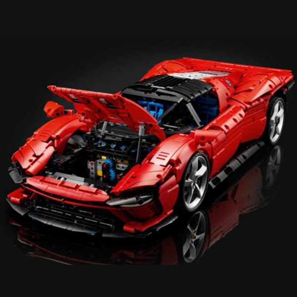 Technical Ferraried Daytona SP3 Supercar FIT 42143 Modell Building Block Leksaker