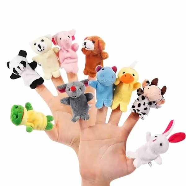 Finger Dukker Dyr Dukker Barn Fortellinger Rekvisitter Baby Senge Historier Hjelper Dukke sett