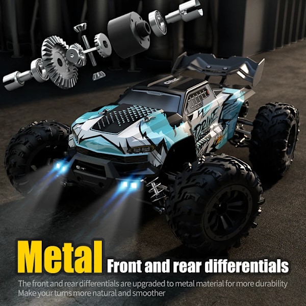 70 km% 2FH  4WD RC auto  LED kaukosäätimellä autot