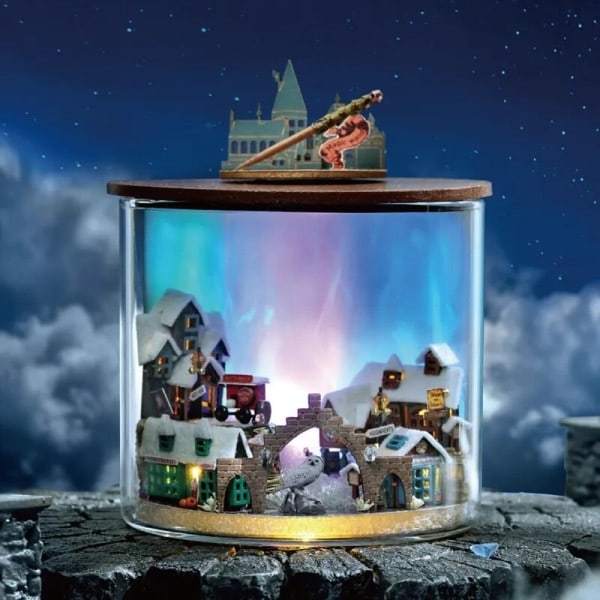 DIY Miniatyr Dockhouse Med Möbler Kit, Tiny Hus Med Tillbehör Time Magic