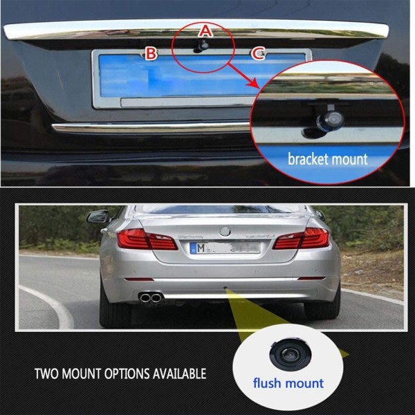 Bil Bag View Kamera Nat Vision Bakning Auto Parkering Kamera IP68 Vandtæt CCD LED Auto Backup Monitor