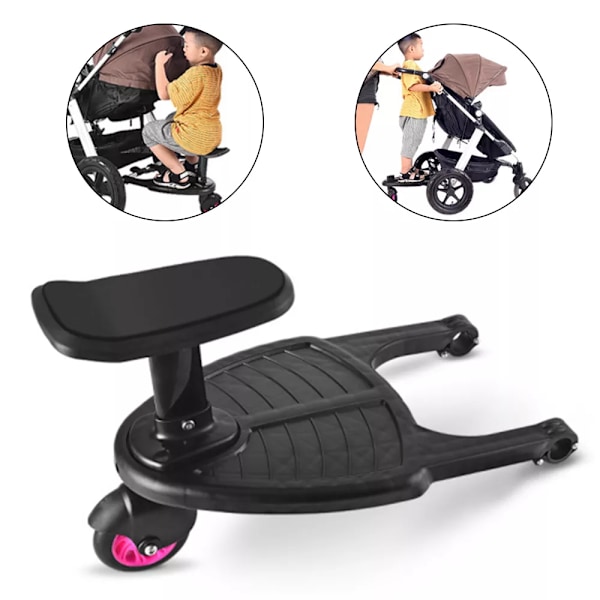 Mode børn klapvogn pedal adapter anden barn hjælper trailer tvillinger scooter blaffer