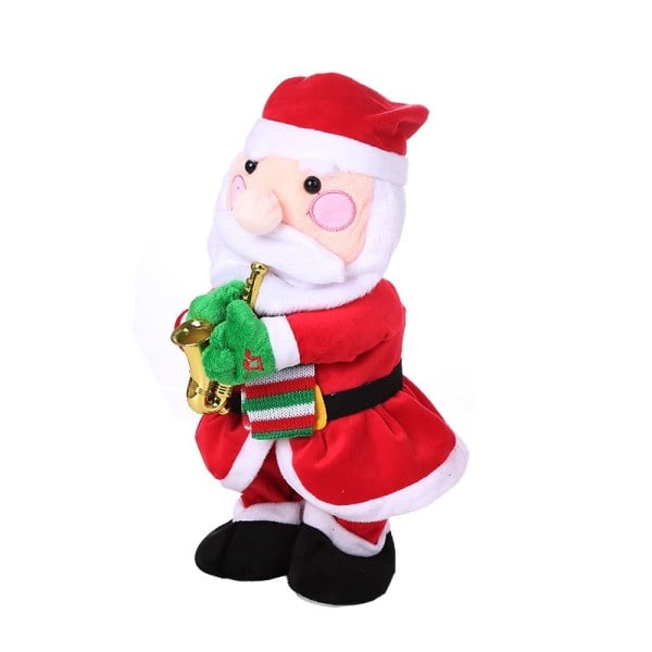 Joulu sähkö lelu Kawaii puhallus saksofoni joulu vanha hirvi lumiukko