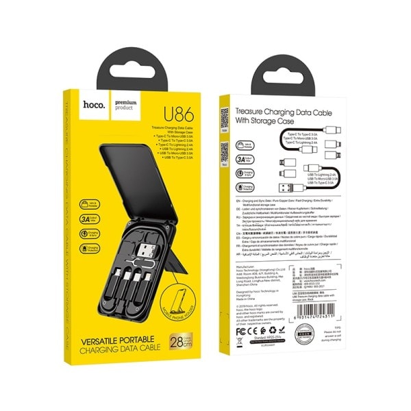 6 in 1 monitoimi puhelin lataus kaapeli sarja iPhone 14 13 12 Pro Max Mikro USB kaapeli C-tyyppi sovitin pikalaturi