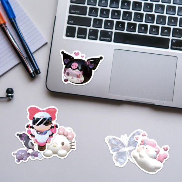 Tegneserie Kawaii Klistermærke til Planner Album Scrapbooking Papirartikler Vandtætte Decals