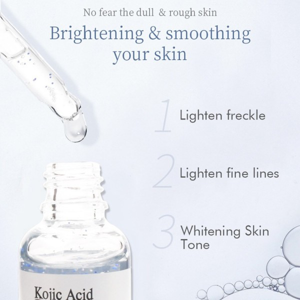 30ml Kojic Acid  Kasvohoito Seerumi valkaisu kirkastava kosteuttava parantaa karheutta vaalentaa täpliä kasvohoito esanssi
