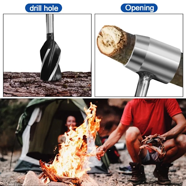 Borr bitar Outdoor Survival Punch Verktyg