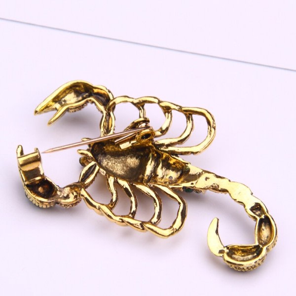 skorpion insekt brosch emalj nål metall slag nål män smycken presenter broscher för kvinnor