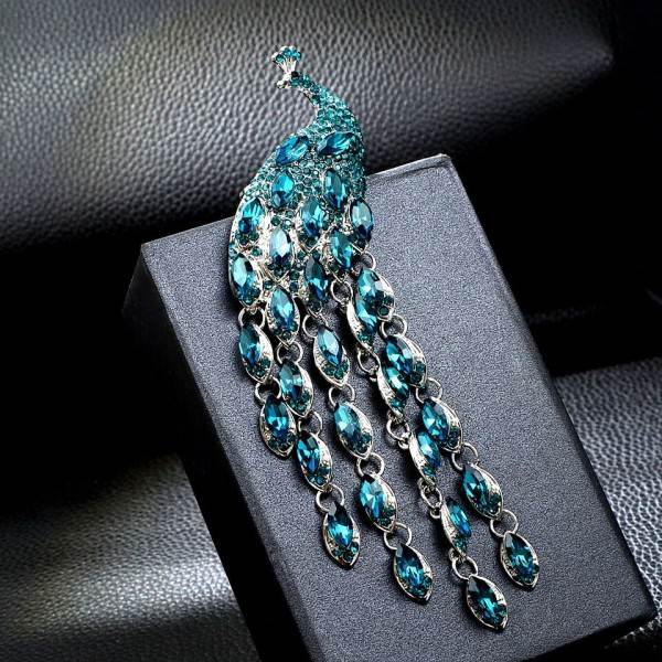 Vakre Elegante Påfugl Søljer for Kvinner Vinter Mote Pin Dyr Design