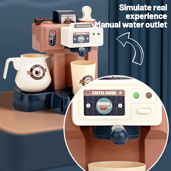 Simulering Mat Bröd Kaffe Tårta Låtsas Leka Shopping Kontanter Registrera Leksaker