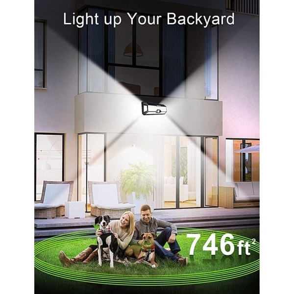 268 LED heijastin aurinkoenergia sähkö patio valot puutarhaan sisustus liike tunnistin kohdevalot