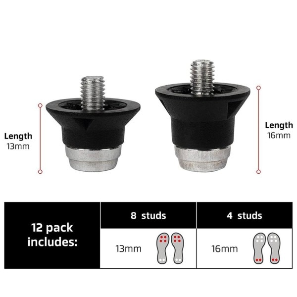 Fodbold støvle udskiftning pigge 15 mm holdbar fodbold støvler nitter
