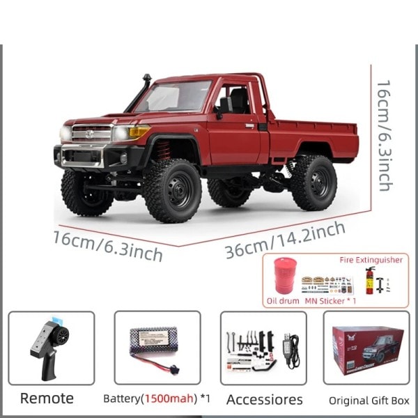 Rc Bil Mn Modell Mn82 Retro Fullskala Simulering Fjernkontroll Modell Bil Leker