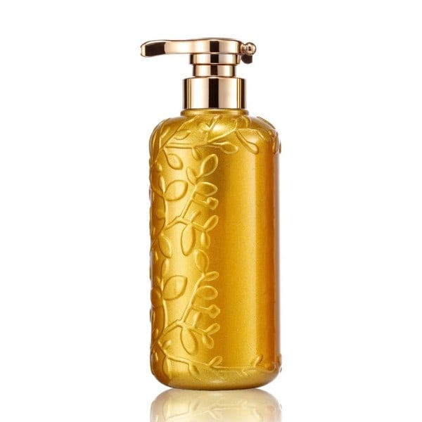 500ml Tvål Dispenser Flaskor 3D Löv Emboss Design Hand Skål Flaska För Kök/Badrum Tom Dusch Lotion Schampo Flaskor