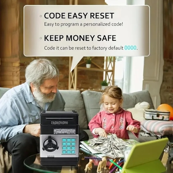 Elektronisk Piggy Bank Lösenord Safe Box Pengar Lådor För Barn Digitala Mynt Kontanter Spara Safe Insättning Atm Machine