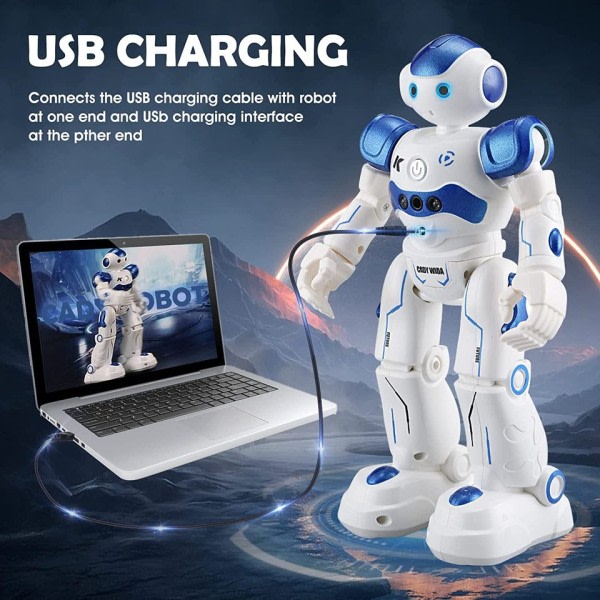 RC Robot Legetøj Børn Intelligence Gesture Sensing Fjernbetjening Kontrol Roboter Program