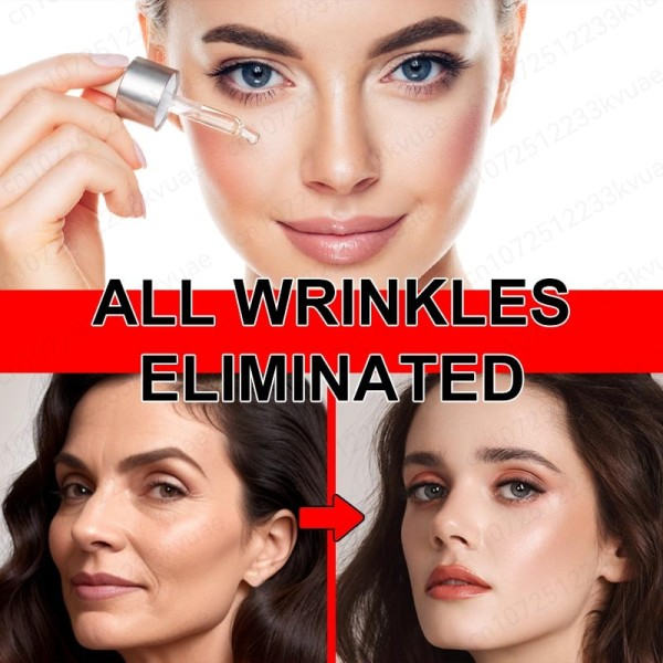 Effektiv Anti-aging Anti-rynkor Ansikts serum för ansiktsbehandling rynkor fina linjer runt ögonen