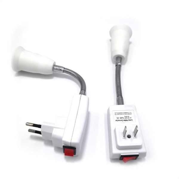 Lampa sockel vägg flexibel hållare ljus sockel AC 110V 220V omvandlare soklar 20cm bok ljus