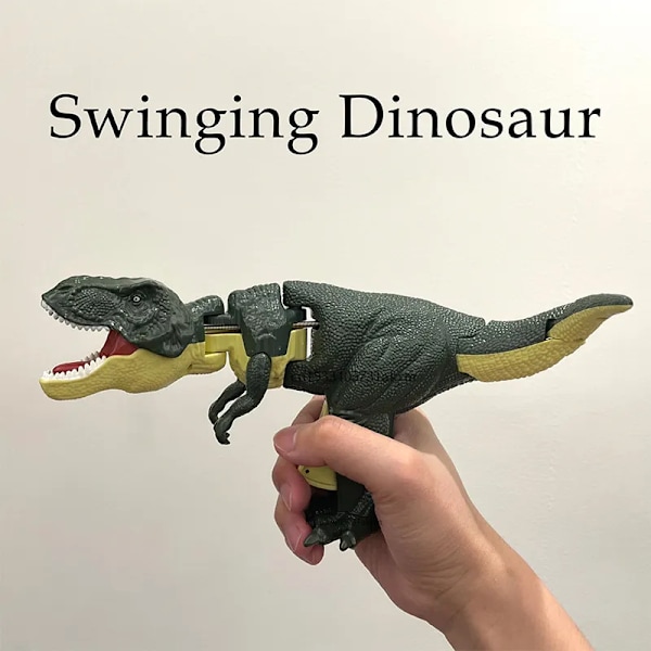 Barn Dekompression Dinosaurie Leksak Kreativ Handmanövrerad Teleskopisk Fjäder Swing Dinosaurie Fidget Leksaker