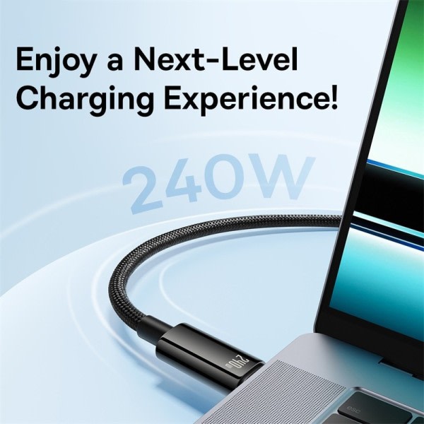 USB Type C Kabel Superopladning Hurtig Oplader Type C til Type Kabel