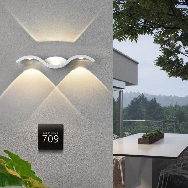 LED Vegg Lys Hage Vegg Lampe IP65 Utendørs Vanntett Lampe Armatur Hus Dekorasjon Belysning