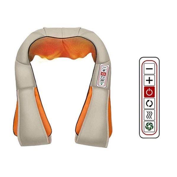 Knådning Sjal Nack Massager För Fordon Hem Nacke Smärtlindring Device Cervikal Rygg Mija