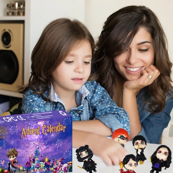 Advent kalender anime figurer tegneserie model dukker digital nedtælling jul jule gave