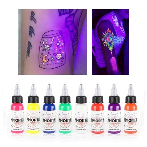 Fluorescerande Tatuering Pigment Lätt Professionell Semi Permanent Microblading Lätt Färgning