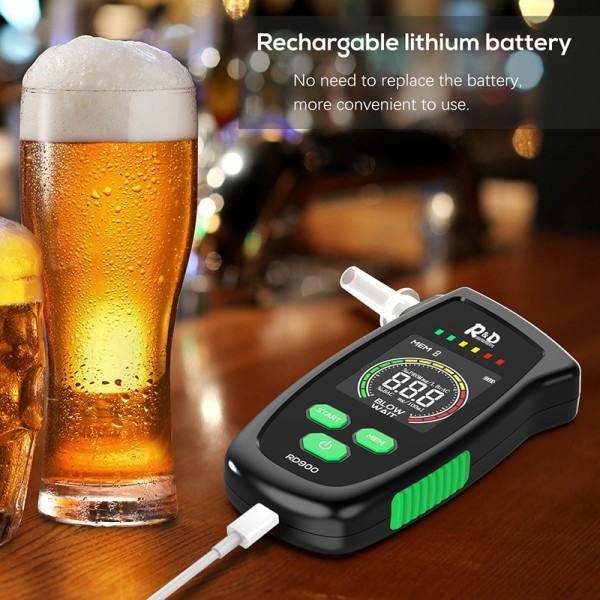 Alkoholi Testeri Ladattava Digitaalinen Breath Testeri Alkoholi Kaasu Alkoholi ilmaisin