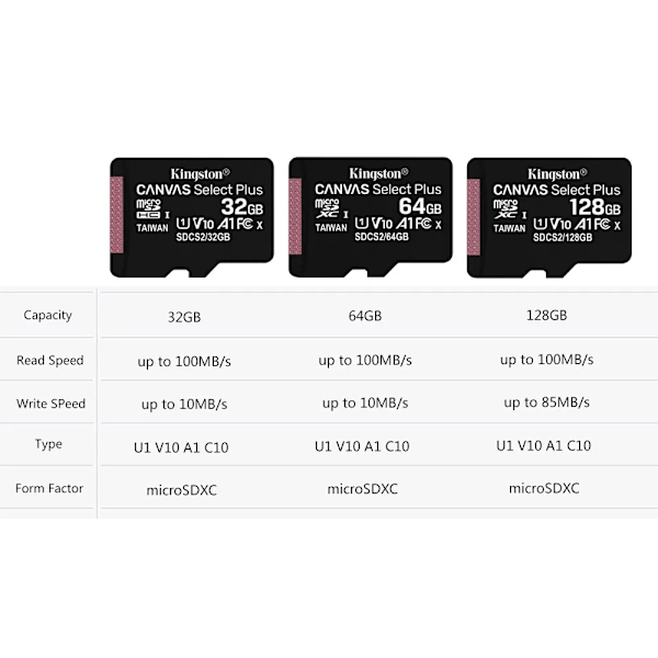 Minne kort 128GB 32GB Micro SD TF 64GB U1 V10 A1 MicroSD SDCS2 100Mb Lese Speed Class 10 Flash Card