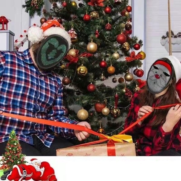 Bluetooth-kompatibel  App Kontrol LED Maske Navidad Carnival Festival Lys
