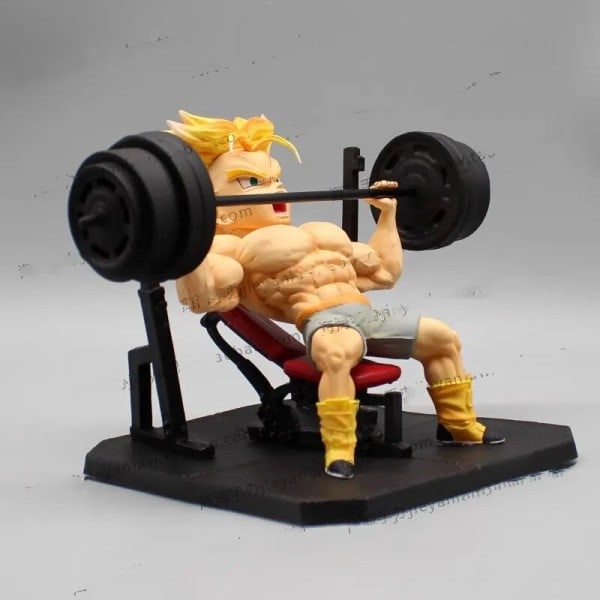 Fitness Muskel Trunks Hansker Sønn Gohan hantel GK Action Figur Modell Leketøy