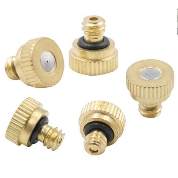10 stykker Forstøvning Dyse 3/16" Tåge Spray Køling Vand System Tilbehør Have Forstøver Dugge Sprayer 0,3mm (Copy)